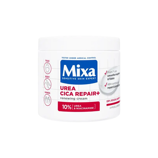 Urea Cica Repair Cream Jar - For Keratosis Pilaris, Dry, Flaky, Strawberry, Rough, & Fragile Skin & Tiny Reddish Bumps