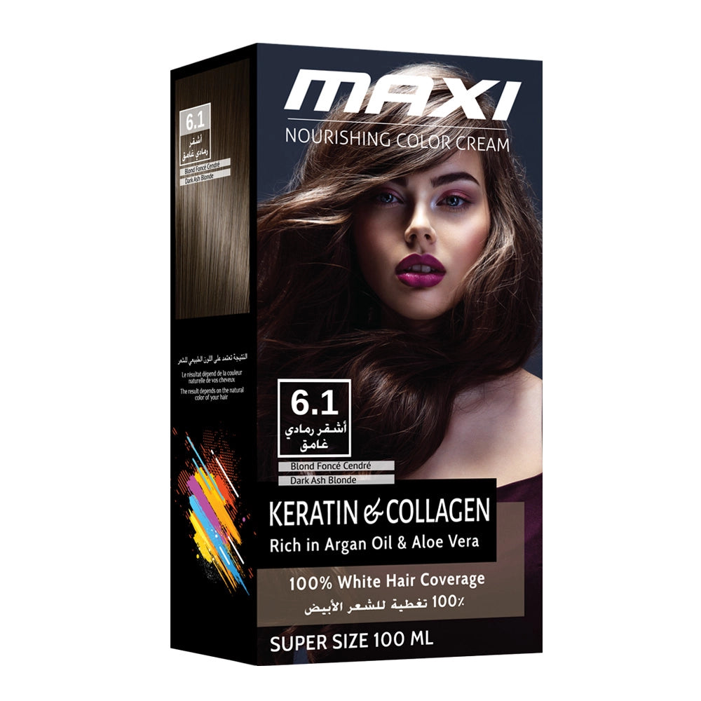 Nourishing Color Cream 6.1 Dark Ash Blonde Kit
