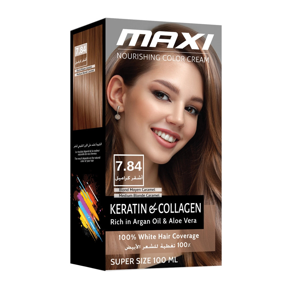 Nourishing Color Cream 7.84 Medium Blonde Caramel Kit