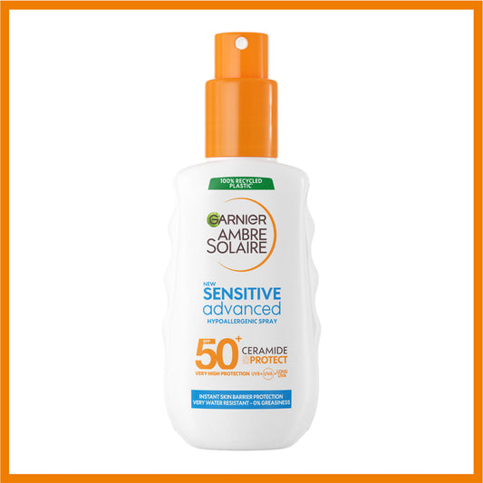 Ambre Solaire Sensitive Advanced SPF 50+ Ceramide Protect Sunscreen Spray For Adults