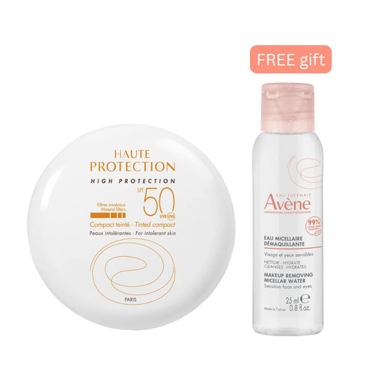 High Sun Protection Compact Tinted Beige SPF 50 X FREE Micellar Lotion 25 ml