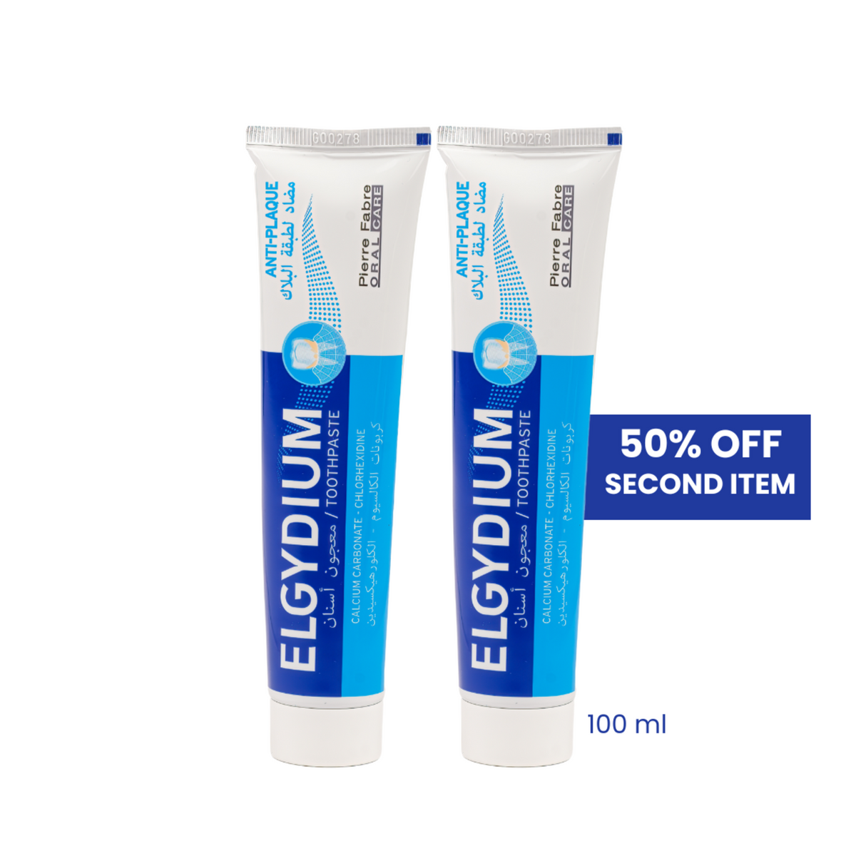 Buy 1 Antiplaque Toothpaste 100 ml Get 50% OFF the 2nd