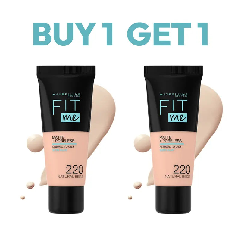 Buy 1 Fit Me Foundation 220 Natural Beige Get 1 FREE