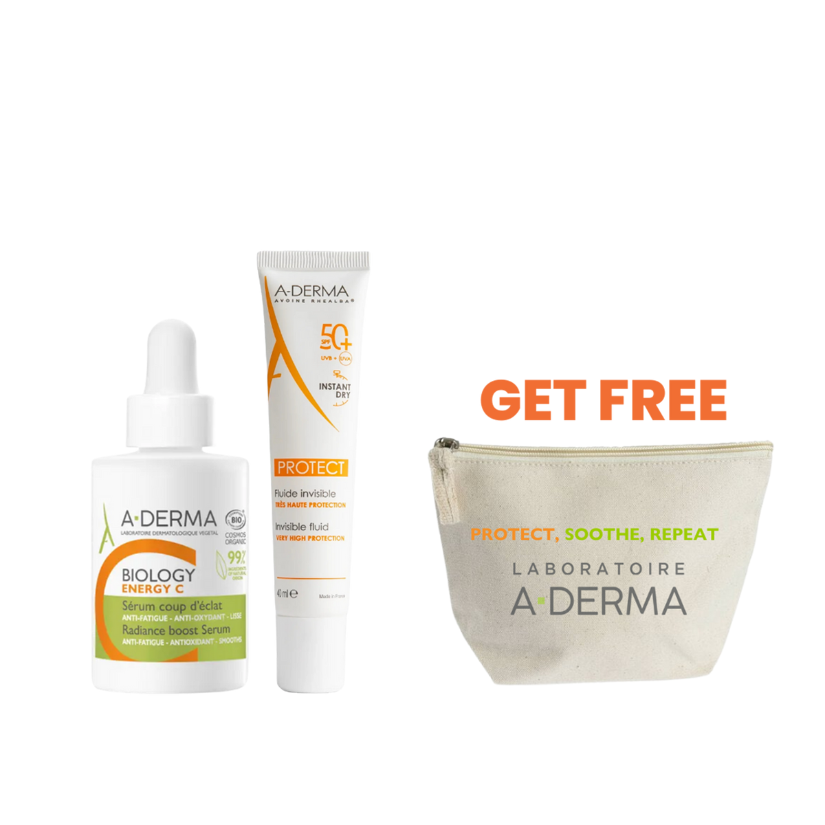 Protect Invisible Fluid SPF 50+ X  Biology Energy C Serum