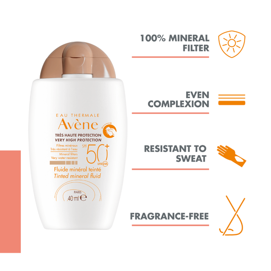 Avène Mineral Sunscreen Fluid Tinted SPF 50+