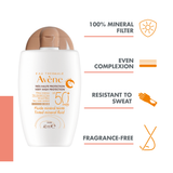 Avène Mineral Sunscreen Fluid Tinted SPF 50+