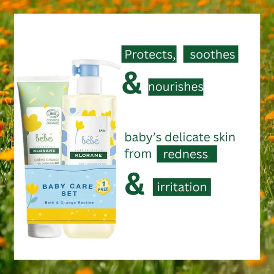 Bebe Gel Lavant Doux Corps Et Cheveux 500ml + FREE Bebe Creme Change Au Calendula Bio 100ml