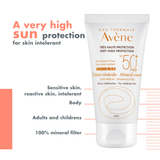 Avène Very High Protection Mineral Cream SPF50+