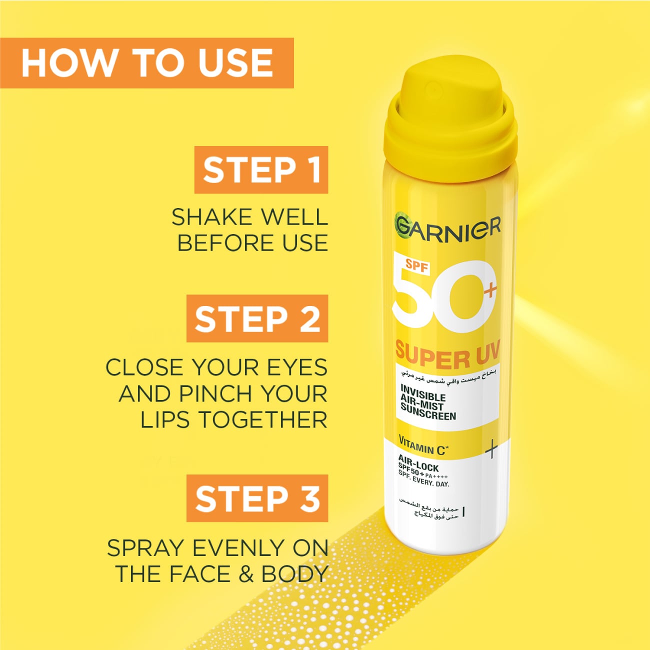 Super UV Invisible Air Mist Face & Body Sunscreen SPF 50+
