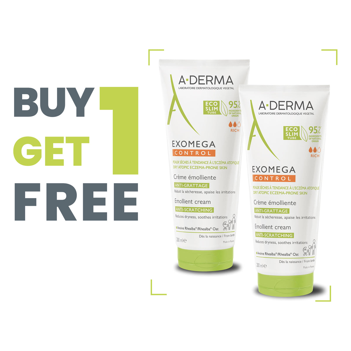 Buy 1x Exomega Emollient Cream Get 1X FREE