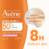 Ultra Fluid Éclat Radiance SPF50+ Sunscreen | Ultra Light Hydrating Micropigments Tinted Sunscreen