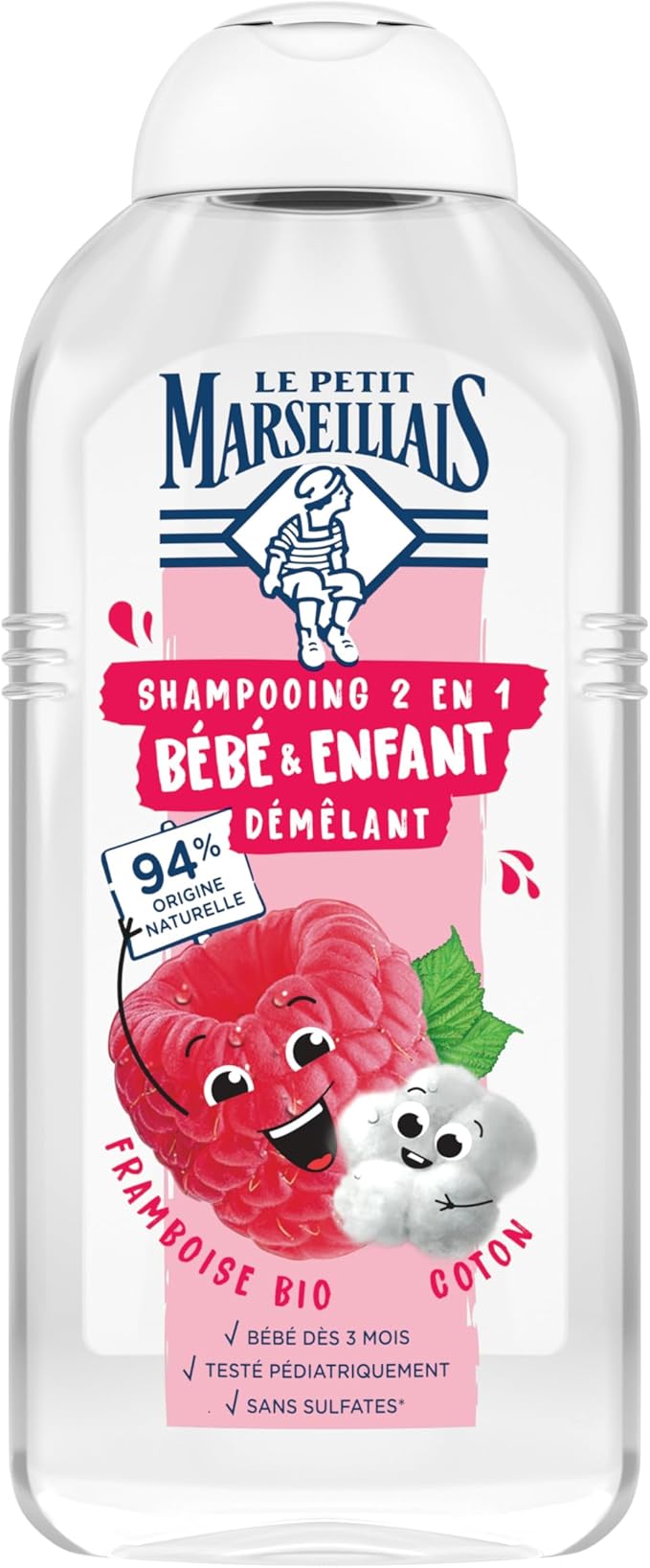 Shampoo Kids Organic Raspberry & Cotton