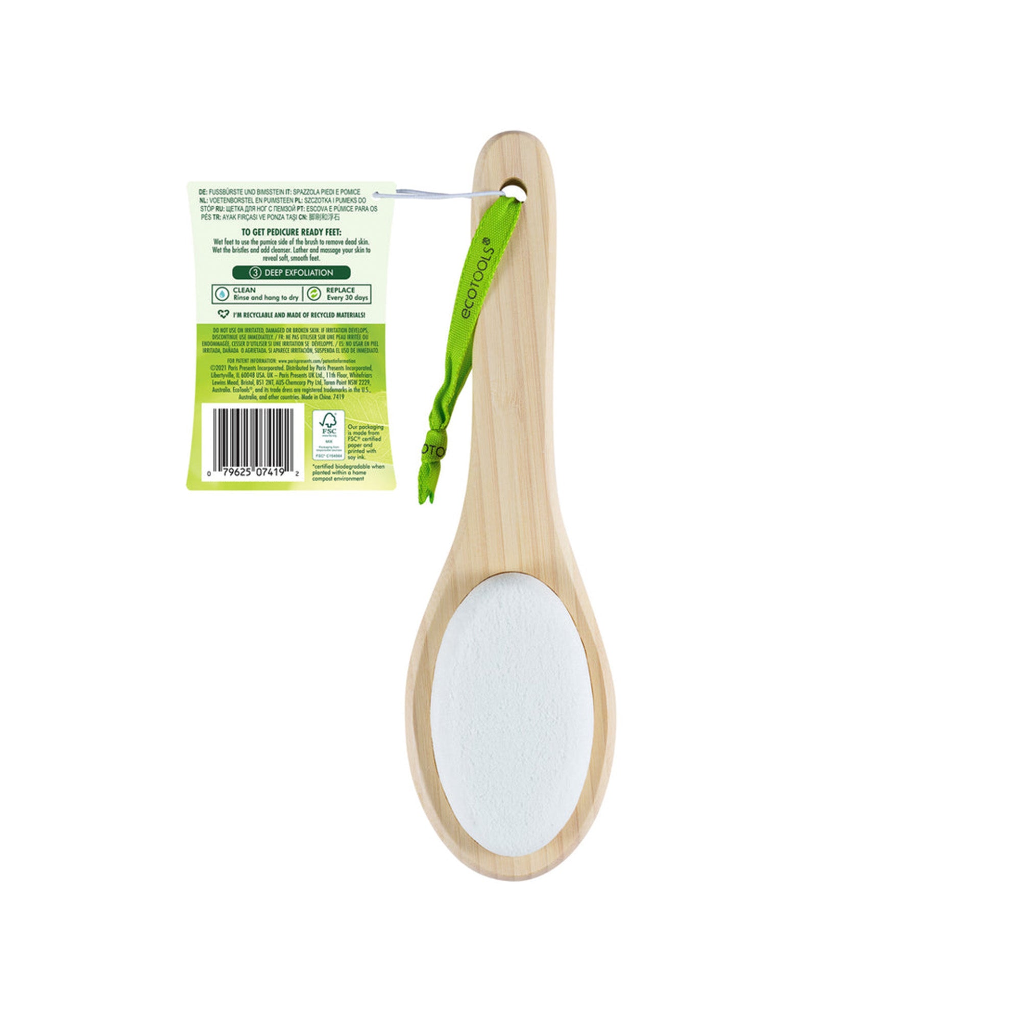 Bath Bamboo Foot Brush & Pumice