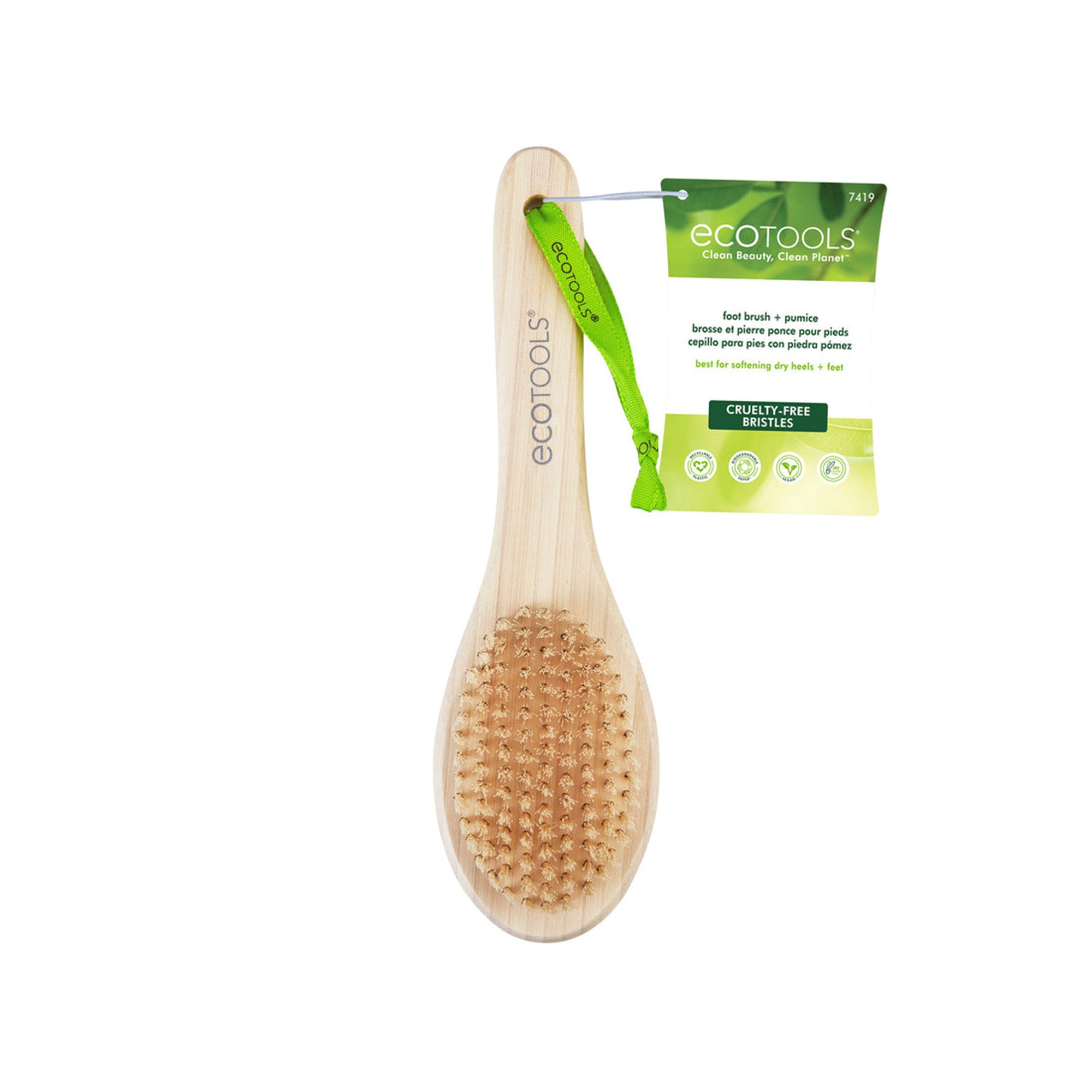 Bath Bamboo Foot Brush & Pumice