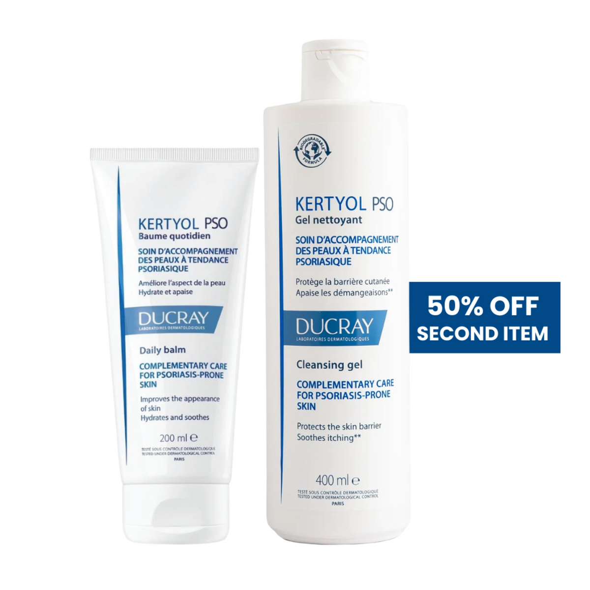 Buy 1 Kertyol PSO Gel Get 40% OFF Kertol PSO Baume Quotidien