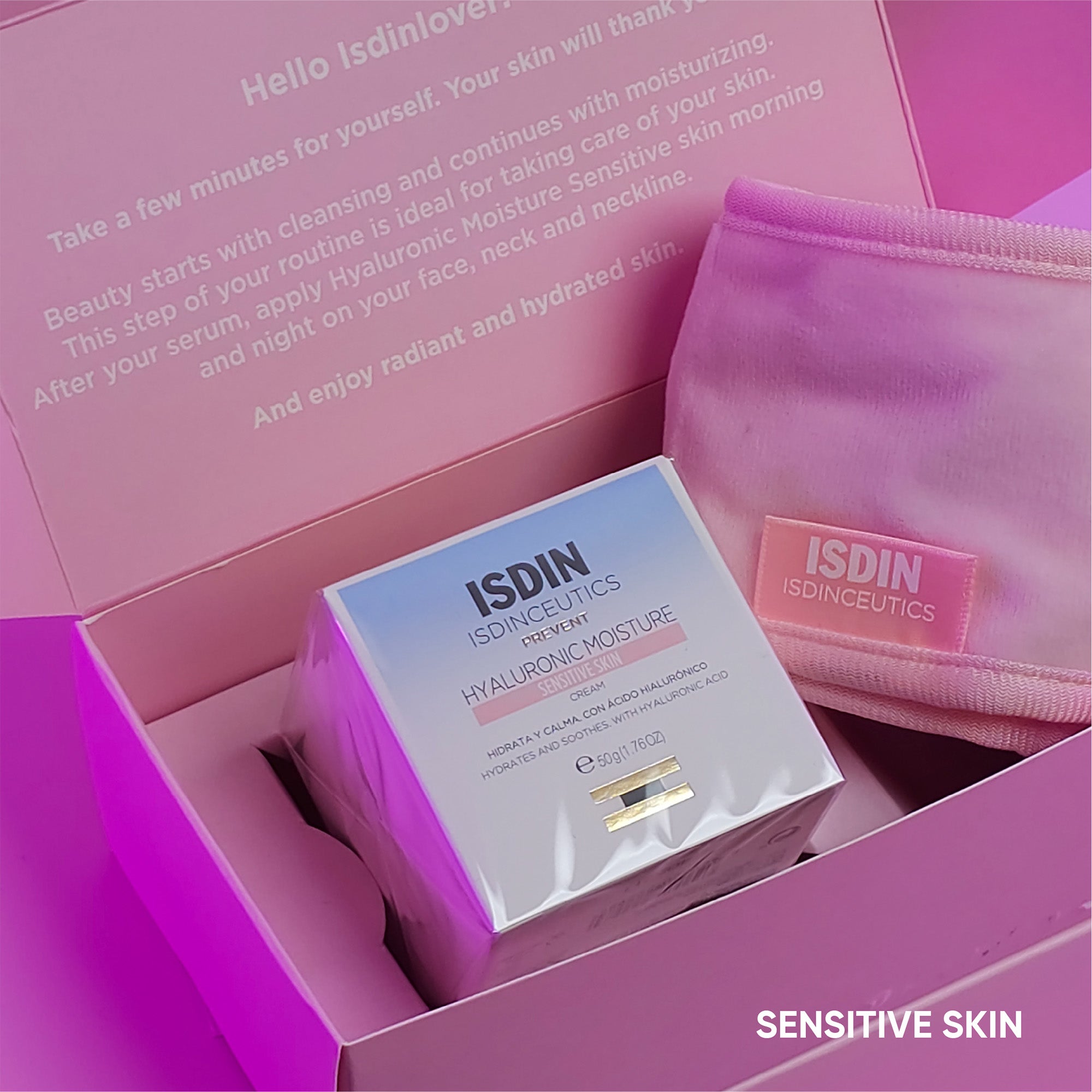 Pink Box Hyaluronic Moisture for Sensitive Skin+ FREE Gift