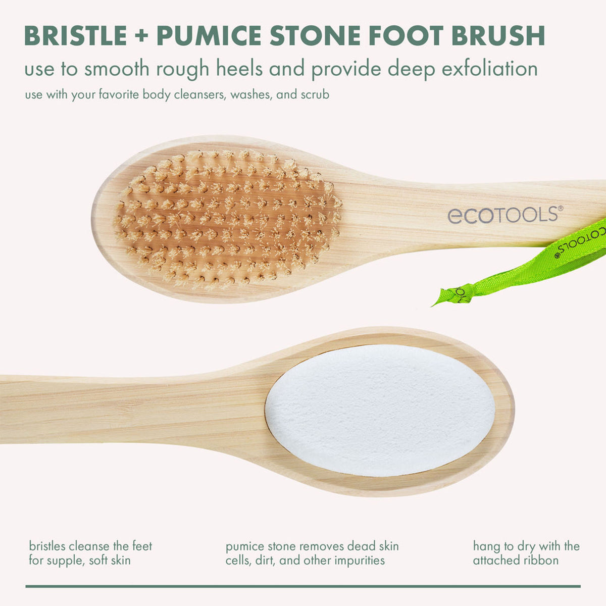 Bath Bamboo Foot Brush & Pumice