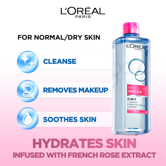 3-in-1 Refreshing Micellar Water Dry to Normal Skin