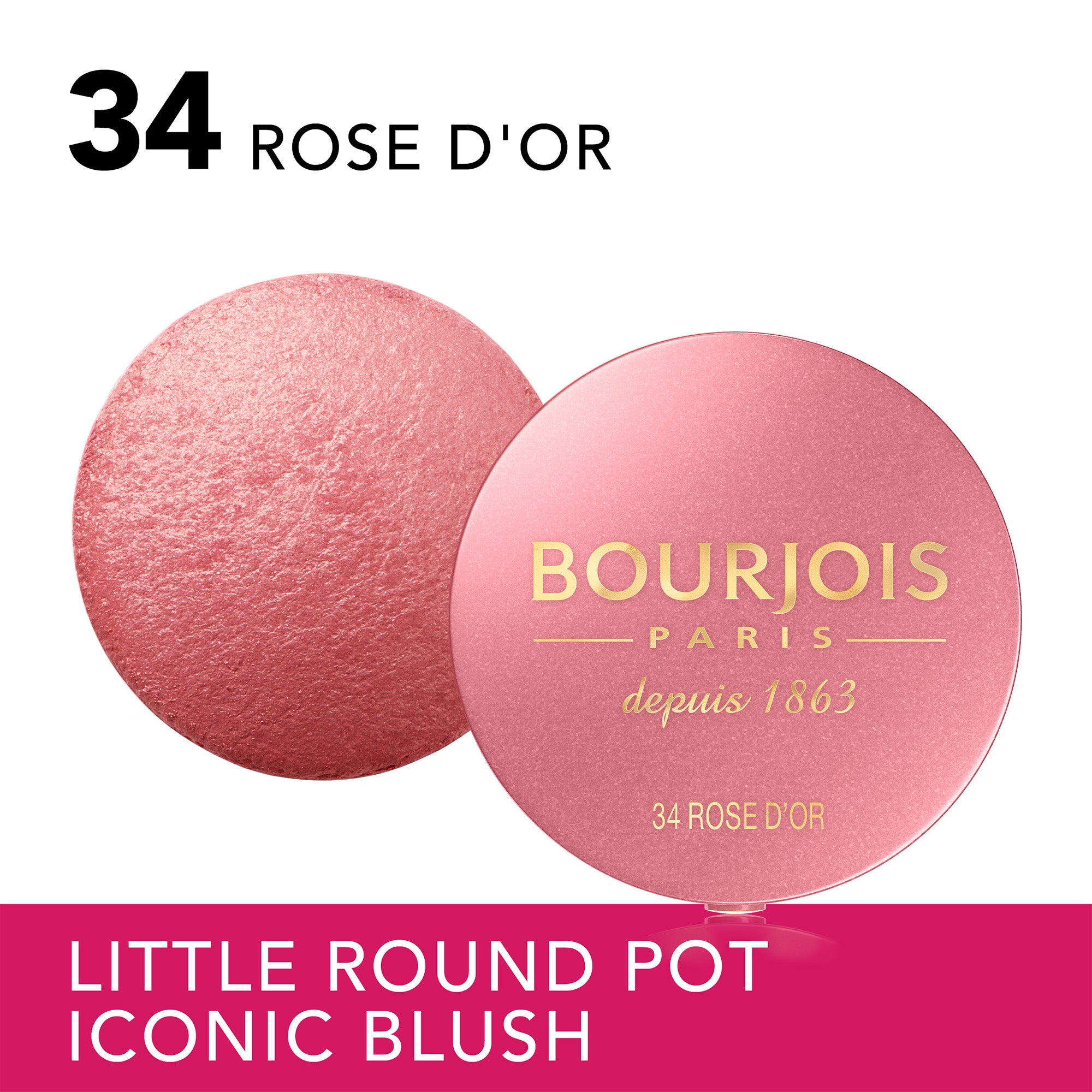 Little Round Pot Blusher 034 Rose D'or