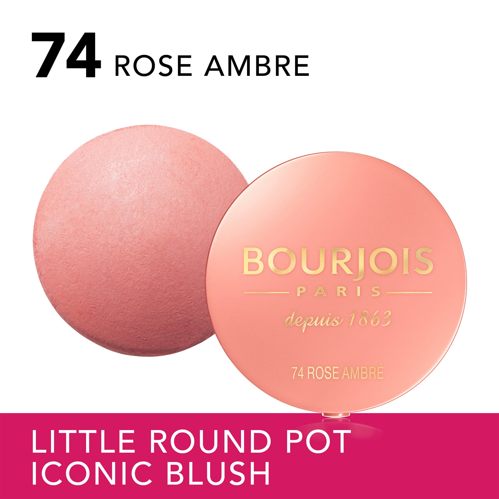 Little Round Pot Blusher 074 Rose Ambre
