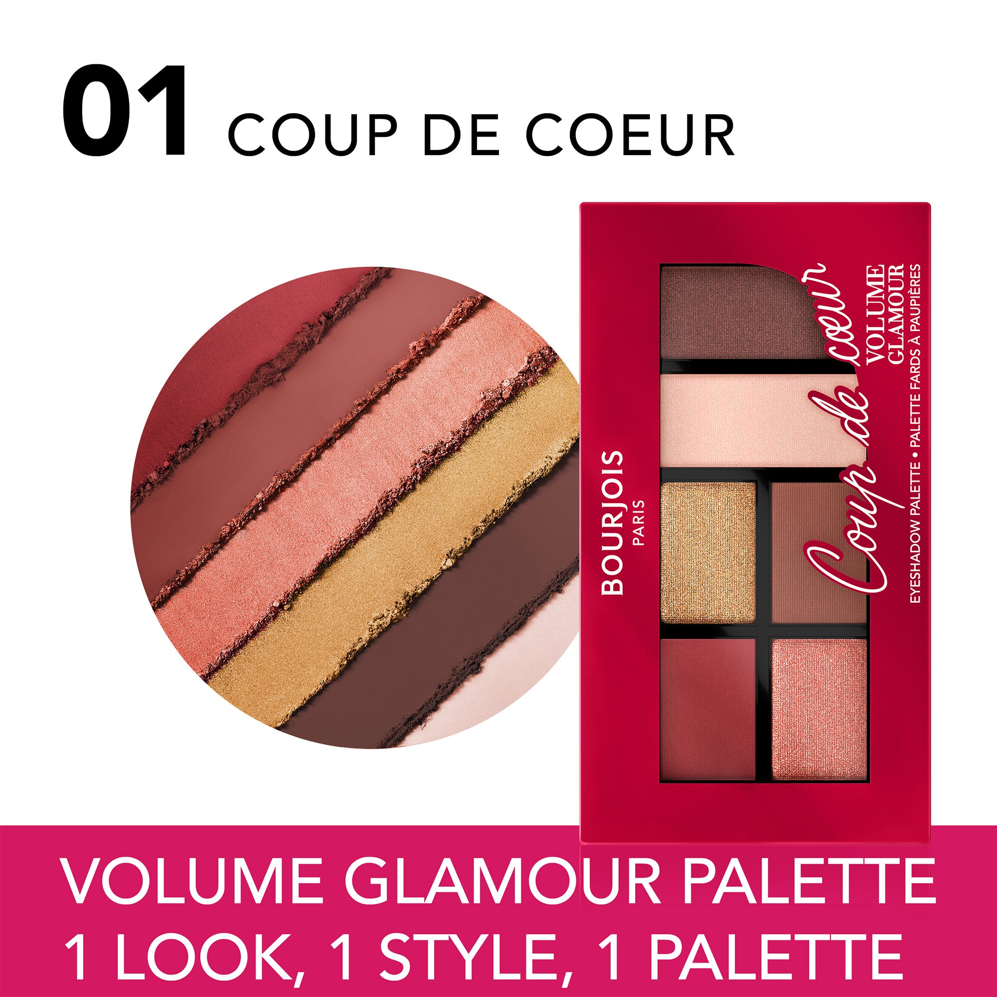 Volume Glamour Eyeshadow Palette 01 Coup de Coeur