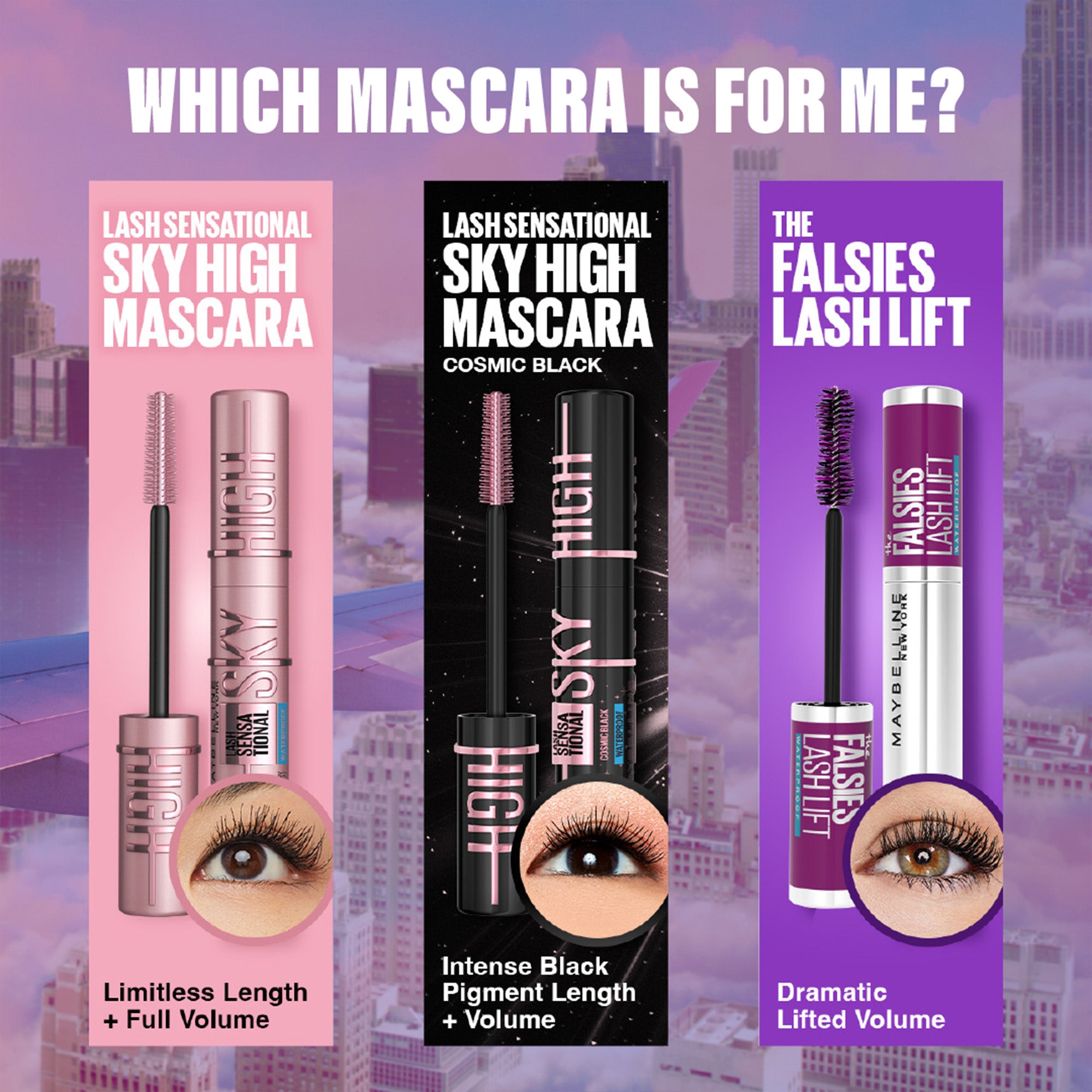 Lash Sensational Sky High Full Volume Length Long Lasting Mascara