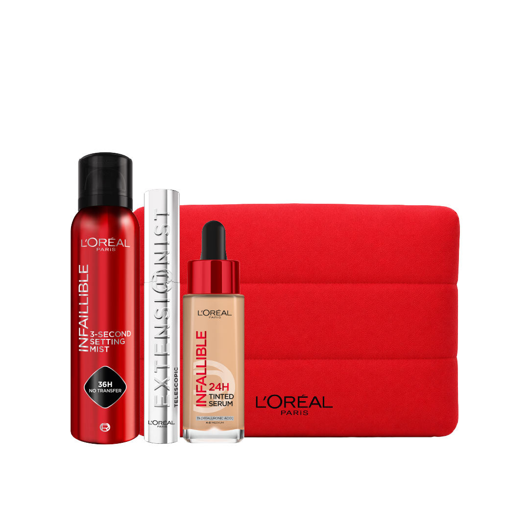 Infaillible Setting Spray X Tinted Serum X Extensionist Mascara