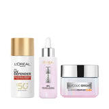 UV Defender SPF X Glycolic Bright Day Cream X Glycolic Bright Serum