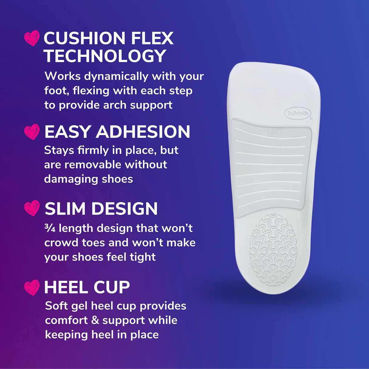 Love your FLATS & SANDALS  3/4 Length Insoles