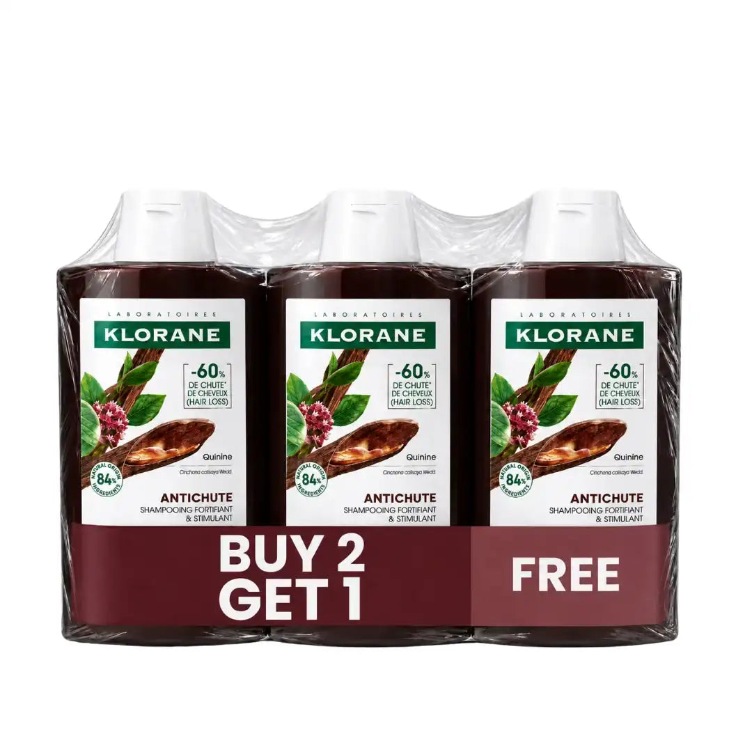 Buy 2 Quinine Shampoo Anti Hair Fall 400 ml Get 1 FREE