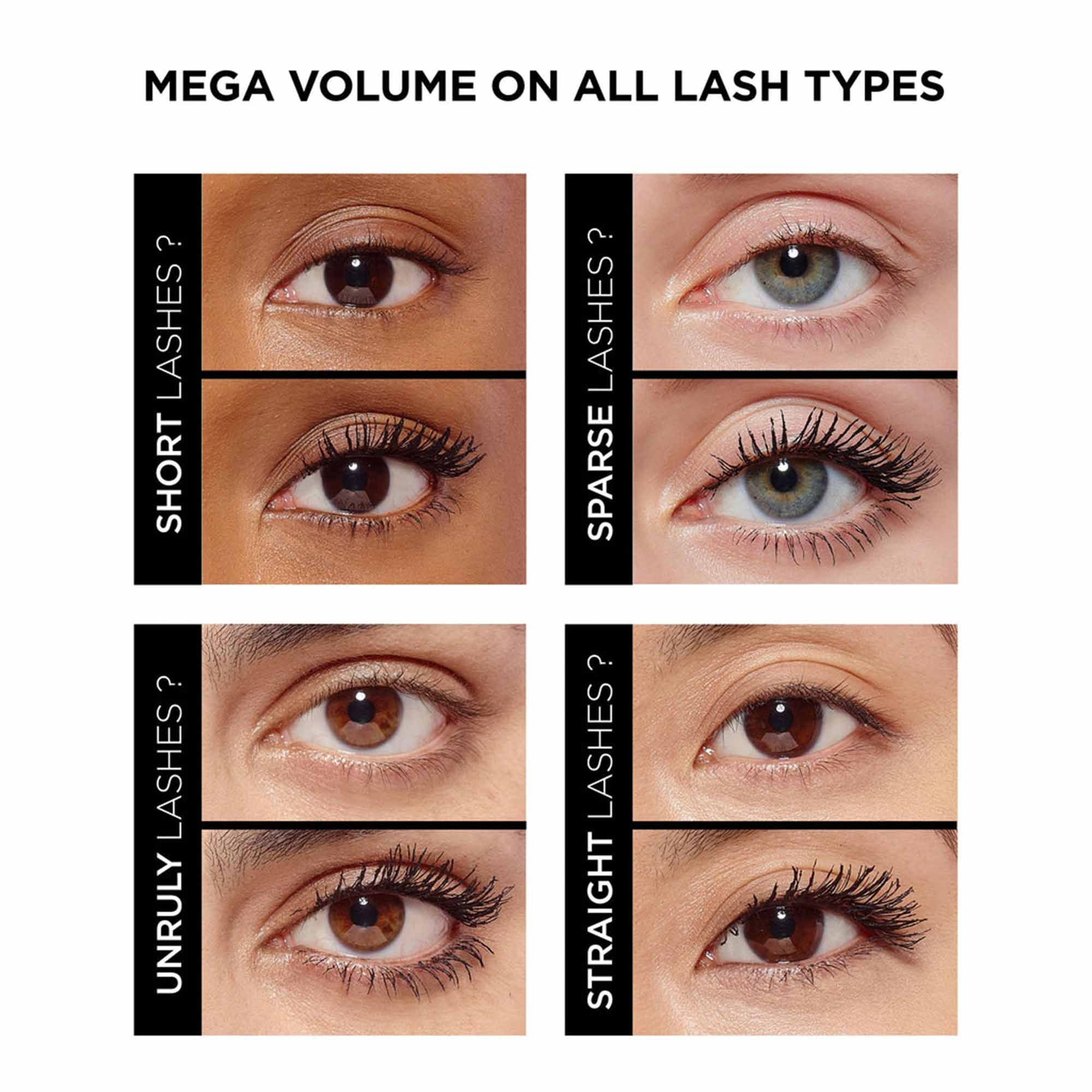 Mascara Air Volume Mega Lightweight Washable