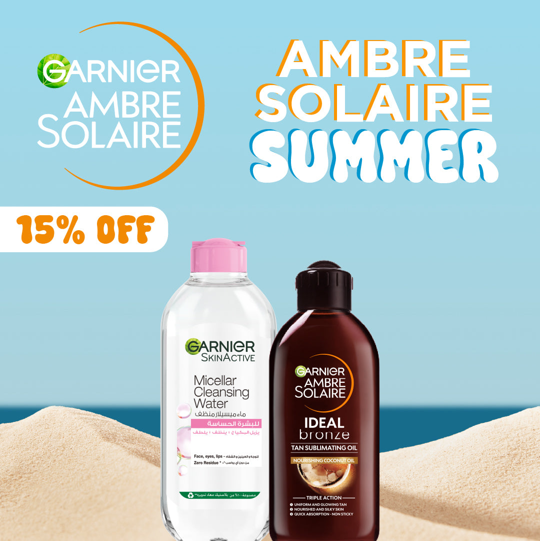 Ambre Solaire Ideal Bronze Tan Sublimating Oil X Micellar Cleansing Water
