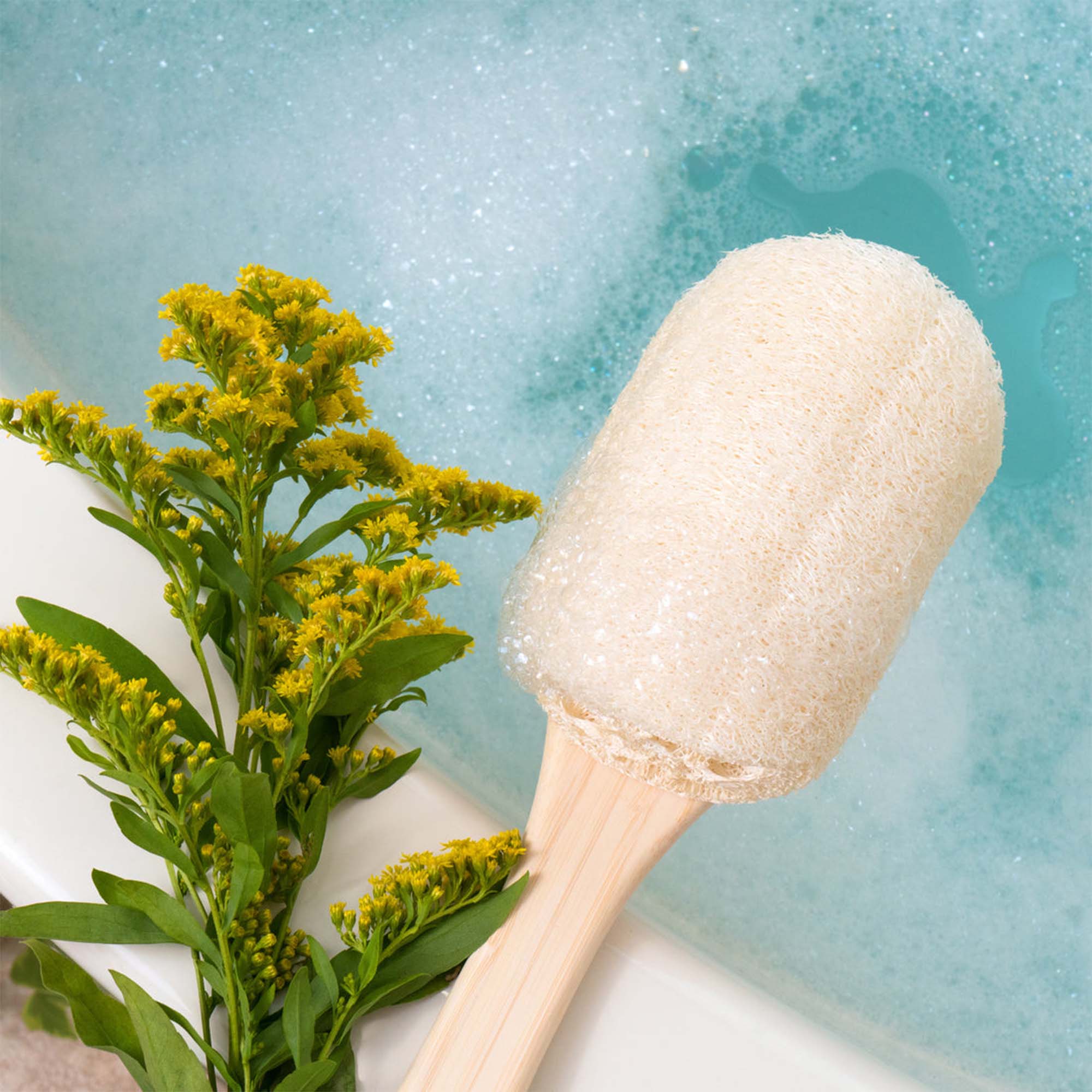 Bath Bamboo Loofah Brush